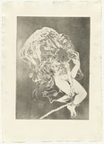 Artist: b'BOYD, Arthur' | Title: bThe lady's bridal night. | Date: 1973-74 | Technique: b'aquatint, printed in black ink, from one plate' | Copyright: b'Reproduced with permission of Bundanon Trust'