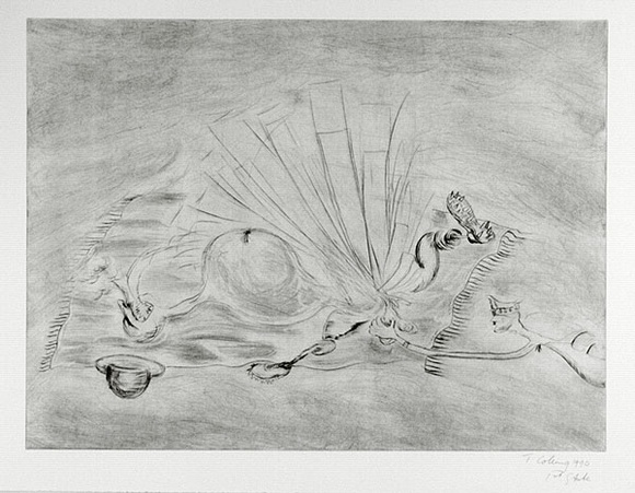Artist: COLEING, Tony | Title: I feel a litte squeezy. | Date: 1990 | Technique: etching, printed in black ink, from one plate