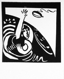 Artist: Smith, Lisa. | Title: Postcard (no.3) | Date: 1990 | Technique: screenprint, printed in black ink, from one stencil