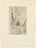 Artist: b'Halpern, Stacha.' | Title: b'not titled [Lines]' | Date: (1955-58) | Technique: b'etching, printed in black ink, from one plate'