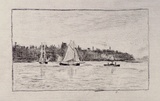 Artist: SIDMAN, William | Title: Darling Harbour | Date: 1890s | Technique: etching, printed in black ink with plate-tone, from one copper plate
