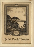 Artist: FEINT, Adrian | Title: Bookplate: Rachel Cecily Forster. | Date: 1925 | Technique: etching, printed in brown ink with plate-tone, from one plate | Copyright: Courtesy the Estate of Adrian Feint