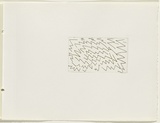 Artist: JACKS, Robert | Title: not titled [abstract linear composition]. [leaf 15 : recto] | Date: 1978 | Technique: etching, printed in black ink, from one plate