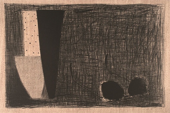 Artist: b'Lincoln, Kevin.' | Title: b'Spectacles' | Date: 1994 | Technique: b'lithograph, printed in black ink, from one stone'