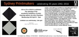 Sydney Printmakers: Celebrating 55 years 1961 - 2016.