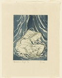 Artist: b'Boyd, Hermia.' | Title: b'The noon has gone down.' | Date: 1978 | Technique: b'etching and aquatint, printed in blue ink, from one plate'