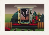 Artist: b'Senbergs, Jan.' | Title: b'Modern monument in colour' | Date: 1975 | Technique: b'screenprint, printed in colour, from multiple stencils' | Copyright: b'\xc2\xa9 Jan Senbergs. Licensed by VISCOPY, Australia'