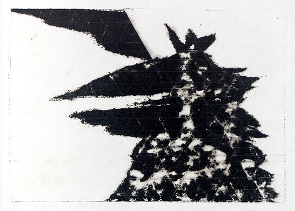 Artist: b'Roberts, Neil.' | Title: b'Eruptions 21' | Date: 1991 | Technique: b'pigment-transfer, printed in brown ink, from one bitumen paper plate'