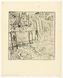 Artist: WALKER, Murray | Title: The wolf puppet. | Date: 1968 | Technique: lithograph, printed in black ink, from one stone