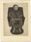 Title: not titled [old woman in chair] | Date: 1981 | Technique: etching, printed in black ink, from one plate