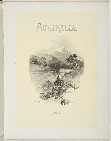 Title: b'Title page: Picturesque atlas of Australasia.' | Date: 1886 | Technique: b'wood-engravings, printed in black ink, each from one block'