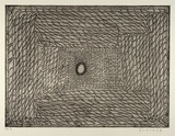 Artist: Cherel, Kumanjayi (Butcher). | Title: Garringardi (water lily) | Date: 1998 | Technique: etching, printed in black ink, from one plate