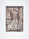 Artist: Fransella, Graham. | Title: Figures | Date: 1996, July | Technique: etching and aquatint, printed in colour, from two plates | Copyright: Courtesy of the artist