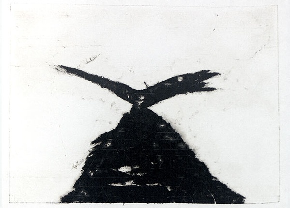 Artist: b'Roberts, Neil.' | Title: b'Eruptions 25' | Date: 1991 | Technique: b'pigment-transfer, printed in brown ink, from one bitumen paper plate'