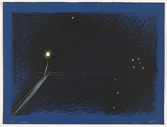 Artist: Kelly, William. | Title: Night sky southern cross. | Date: 1988-93 | Technique: screenprint, printed in colour, from four stencils