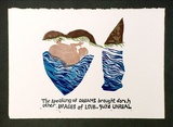 Artist: OPPEN, Monica | Title: The speaking of Dreams .... | Date: 1992 | Technique: linocut, printed in colour, from multiple blocks