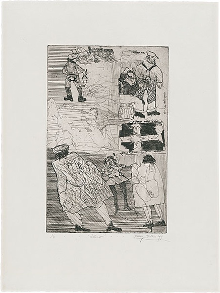 Artist: b'WALKER, Murray' | Title: b'Ballarat.' | Date: 1979 | Technique: b'etching, printed in black ink, from one plate'