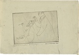 Artist: McCulloch, Alan. | Title: Artist and patron | Date: 1937 | Technique: etching