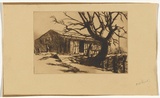 Artist: Nimmo, Lorna. | Title: Winter | Date: 1938 | Technique: drypoint, printed in brown ink, from one copper plate,