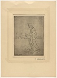 Title: b'Defeated' | Date: 1959 | Technique: b'etching, printed in black ink, from one plate'