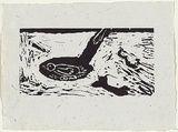 Title: Muttonbirding. | Date: 1998 | Technique: linocut, printed in black ink, from one block