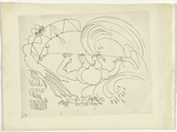 Artist: BOYD, Arthur | Title: Bert Hinkler washed ashore. | Date: (1968-69) | Technique: etching, printed in black ink, from one plate | Copyright: Reproduced with permission of Bundanon Trust