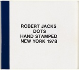 Artist: JACKS, Robert | Title: Dots hand stamped New York 1978 | Date: (1978) | Technique: rubber stamps; dark blue pressure sensitive tape