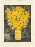 Artist: b'GRIFFITH, Pamela' | Title: b'First of August, Wattle Day' | Date: 1980 | Technique: b'etching, soft ground, sugar lift, aquatint printed in colour, from two zinc plates' | Copyright: b'\xc2\xa9 Pamela Griffith'