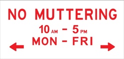 No muttering: An exhibition of contemporary print.
