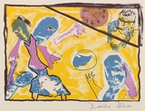 Artist: b'Allen, Davida' | Title: b'All of my life is leaking away' | Date: 1991, July - September | Technique: b'lithograph, printed in colour, from multiple stones'