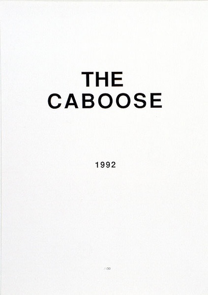 Artist: b'VARIOUS ARTISTS' | Title: b'The Cabosse (Title page).' | Date: 1992 | Technique: b'screenprint, printed in black ink, from one stencil'