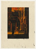 Artist: AMOR, Rick | Title: Gateway. | Date: 1992 | Technique: woodcut, printed in colour, from four blocks