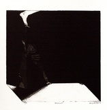 Artist: b'BALDESSIN, George' | Title: b'Monument.' | Date: 1971 | Technique: b'etching and aquatint, printed in black ink, from one shaped plate'