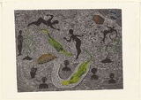 Artist: BOOTH, Solomon | Title: Karrum | Date: 2001 | Technique: linocut, printed in colour, from one block