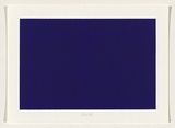 Title: b'not titled [deep blue]' | Date: 2004 | Technique: b'screenprint, printed in acrylic paint, from one stencil'