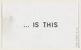 Title: b'Hidden meaning: an envelope with insert' | Date: c.1978 | Technique: b'rubber stamps'