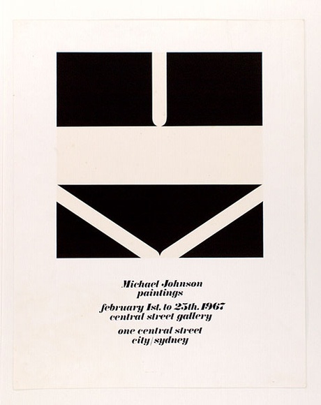Artist: b'Johnson, Michael.' | Title: b'Michael Johnson paintings.' | Date: 1967 | Technique: b'screenprint, printed in colour, from multiple stencils' | Copyright: b'\xc2\xa9 Michael Johnson'