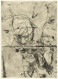 Artist: b'PARR, Mike' | Title: b'Untitled self-portraits 3.' | Date: 1990 | Technique: b'drypoint, printed in black ink, from one copper plate'