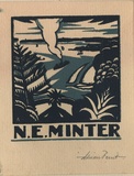 Artist: b'FEINT, Adrian' | Title: b'Bookplate: N E Minter.' | Date: (1927) | Copyright: b'Courtesy the Estate of Adrian Feint'