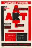 Artist: b'Debenham, Pam.' | Title: b'Australian Perspecta. Two seminars on Australian art today.' | Date: 1983 | Technique: b'screenprint, printed in colour, from two stencils'