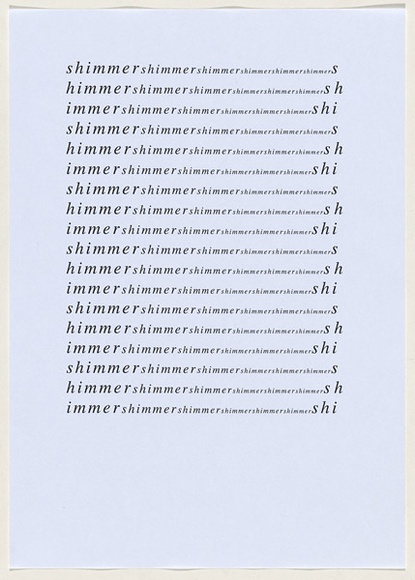 Artist: b'SELENITSCH, Alex' | Title: b'not titled [shimmer].' | Date: 1998 | Technique: b'laserprints/photocopy, printed in black ink'