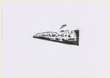 Artist: HAHA, | Title: M-train. | Date: 2004 | Technique: stencil, printed in black ink, from one stencil