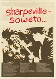 Artist: b'MACKINOLTY, Chips' | Title: b'Sharpeville - Soweto ...' | Date: 1976 | Technique: b'screenprint, printed in colour, from three stencils'