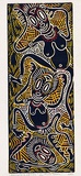 Artist: b'Yobale, Philip.' | Title: b'Dancing spirits' | Date: 2000 | Technique: b'linocut, printed in colour, from three blocks'