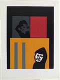 Artist: b'MADDOCK, Bea' | Title: b'12 noon' | Date: 1968 | Technique: b'screenprint, printed in colour, from five stencils'