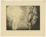 Artist: Dyson, Will. | Title: Our immortals: Much more of this from you George Bernard Shaw and Dr Freud shall hear of it!. | Date: c.1929 | Technique: drypoint, printed in black ink, from one plate