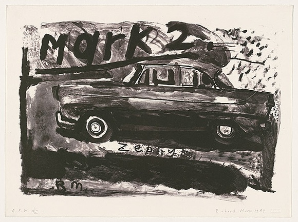 Artist: b'Moore, Robert.' | Title: b'Mark I Zephyr' | Date: 1989 | Technique: b'lithograph, printed in black ink, from one stone'