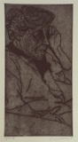 Artist: b'Lincoln, Kevin.' | Title: b'not titled [Varerie Albiston/artist]' | Date: 2000, March | Technique: b'etching, printed in black ink, from one plate'