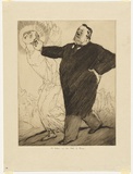 Artist: Dyson, Will. | Title: Mr Belloc on the path to Rome. | Date: c.1929 | Technique: drypoint, printed in black ink, from one plate