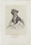Artist: TURNER, Charles | Title: (Portrait of a girl) [recto]; Lady Hopetoun [verso] | Date: c.1874 | Technique: lithograph, printed in colour, from multiple stones [or plates]